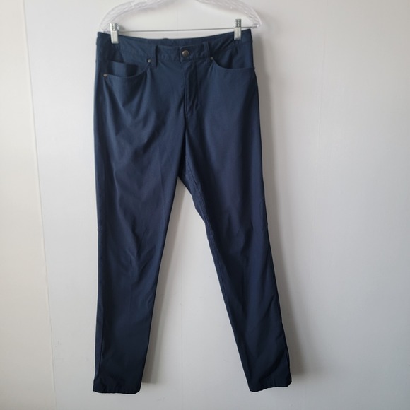 lululemon athletica Other - lululemon men's ABC Classic-Fit 5 Pocket Pant size 31 Warpstreme Navy Blue